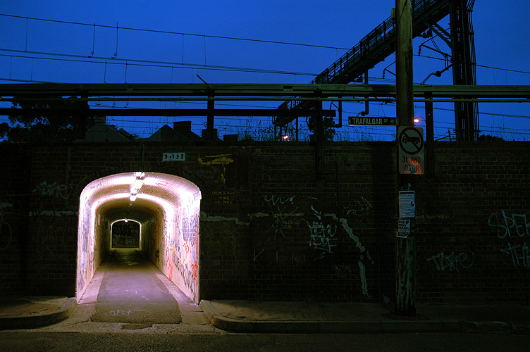 The Tunnel: Twilight Underneath: click for previous image
