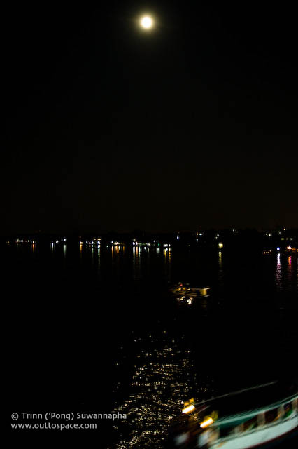Full Moon over Chao Phraya River 