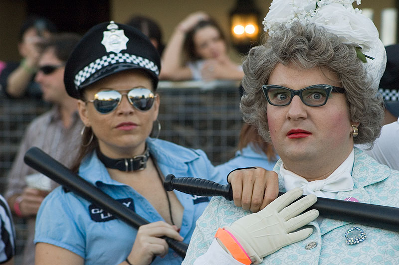 Mardi Gras Parade Foreplay: Aunt Mavis and Love Police: click for previous image