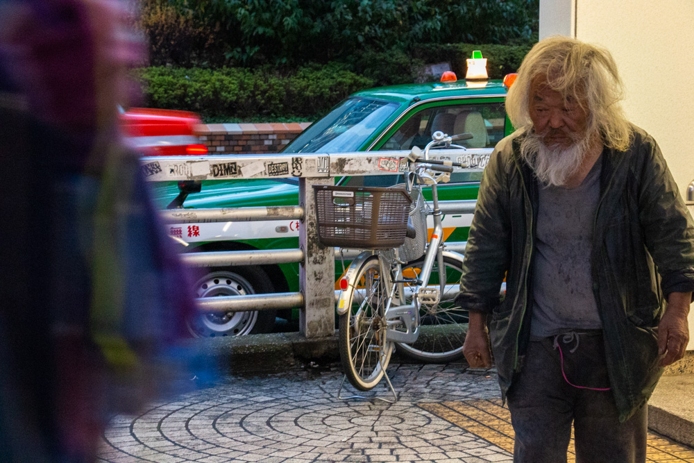 Homeless and his bike