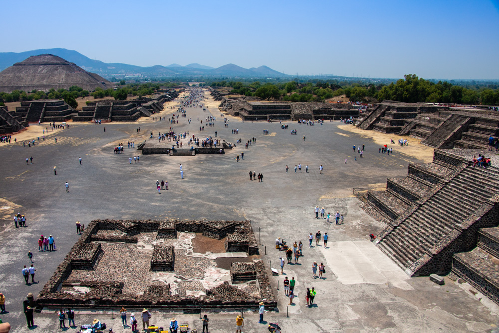 View from the Pyramid of the Moon