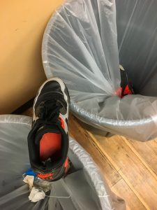 Worn out at the gym