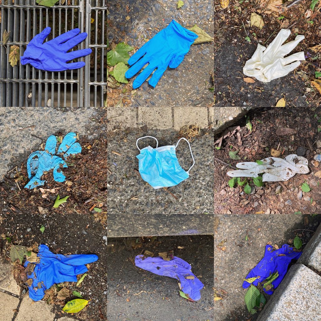 Another day of a mask and eight gloves